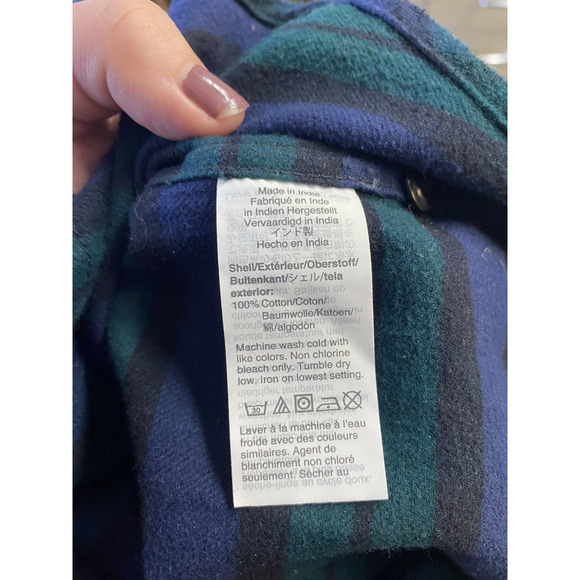 J Crew Flannel Shirt Medium Slim Mens Button Up Black Watch Plaid Academia Prep - Picture 10 of 12